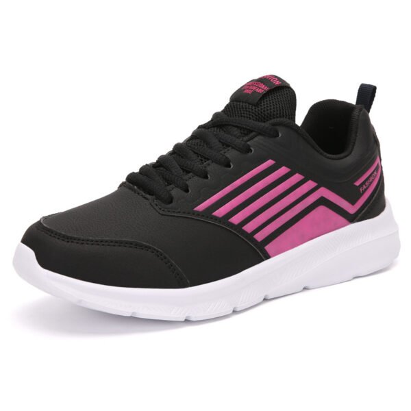 Spring And Autumn Leather Sneakers Cross-Border Middle-Aged Ladies Casual Shoes Comfortable And Lightweight Student Plus Size Women's Shoes 41